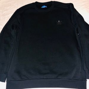 All Black Adidas Crewneck